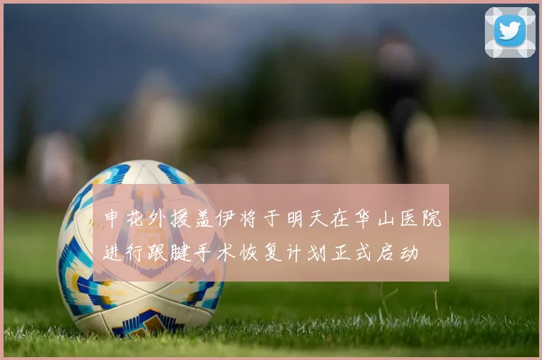 申花外援盖伊将于明天在华山医院进行跟腱手术恢复计划正式启动